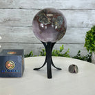Druzy Amethyst Sphere on a Metal Stand, 2.1 lbs & 7.6" Tall #5630-0044 - Brazil GemsBrazil GemsDruzy Amethyst Sphere on a Metal Stand, 2.1 lbs & 7.6" Tall #5630-0044Spheres5630-0044