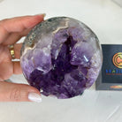 Druzy Amethyst Sphere on a Metal Stand, 2.5 lbs & 7.8" Tall #5630-0047 - Brazil GemsBrazil GemsDruzy Amethyst Sphere on a Metal Stand, 2.5 lbs & 7.8" Tall #5630-0047Spheres5630-0047