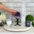Druzy Amethyst Sphere on a Metal Stand, 2.5 lbs & 7.8" Tall #5630-0047 - Brazil GemsBrazil GemsDruzy Amethyst Sphere on a Metal Stand, 2.5 lbs & 7.8" Tall #5630-0047Spheres5630-0047