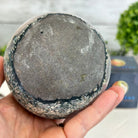 Druzy Amethyst Sphere on a Metal Stand, 2.5 lbs & 7.8" Tall #5630-0047 - Brazil GemsBrazil GemsDruzy Amethyst Sphere on a Metal Stand, 2.5 lbs & 7.8" Tall #5630-0047Spheres5630-0047