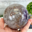 Druzy Amethyst Sphere on a Metal Stand, 2.7 lbs & 8.4" Tall #5630-0052 - Brazil GemsBrazil GemsDruzy Amethyst Sphere on a Metal Stand, 2.7 lbs & 8.4" Tall #5630-0052Spheres5630-0052