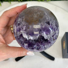 Druzy Amethyst Sphere on a Metal Stand, 2.7 lbs & 8.4" Tall #5630-0052 - Brazil GemsBrazil GemsDruzy Amethyst Sphere on a Metal Stand, 2.7 lbs & 8.4" Tall #5630-0052Spheres5630-0052