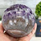 Druzy Amethyst Sphere on a Metal Stand, 2.7 lbs & 8.4" Tall #5630-0052 - Brazil GemsBrazil GemsDruzy Amethyst Sphere on a Metal Stand, 2.7 lbs & 8.4" Tall #5630-0052Spheres5630-0052