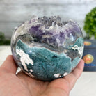 Druzy Amethyst Sphere on a Metal Stand, 3 lbs & 8.2" Tall #5630-0053 - Brazil GemsBrazil GemsDruzy Amethyst Sphere on a Metal Stand, 3 lbs & 8.2" Tall #5630-0053Spheres5630-0053