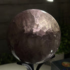 Druzy Amethyst Sphere on a Metal Stand, 3.4 lbs & 8.7" Tall #5630-0054 - Brazil GemsBrazil GemsDruzy Amethyst Sphere on a Metal Stand, 3.4 lbs & 8.7" Tall #5630-0054Spheres5630-0054