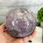 Druzy Amethyst Sphere on a Metal Stand, 3.4 lbs & 8.7" Tall #5630-0054 - Brazil GemsBrazil GemsDruzy Amethyst Sphere on a Metal Stand, 3.4 lbs & 8.7" Tall #5630-0054Spheres5630-0054