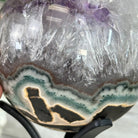 Druzy Amethyst Sphere on a Metal Stand, 3.8 lbs & 8.7" Tall #5630-0058 - Brazil GemsBrazil GemsDruzy Amethyst Sphere on a Metal Stand, 3.8 lbs & 8.7" Tall #5630-0058Spheres5630-0058