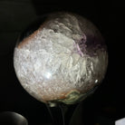 Druzy Amethyst Sphere on a Metal Stand, 3.8 lbs & 8.7" Tall #5630-0058 - Brazil GemsBrazil GemsDruzy Amethyst Sphere on a Metal Stand, 3.8 lbs & 8.7" Tall #5630-0058Spheres5630-0058