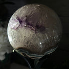 Druzy Amethyst Sphere on a Metal Stand, 3.8 lbs & 8.7" Tall #5630-0058 - Brazil GemsBrazil GemsDruzy Amethyst Sphere on a Metal Stand, 3.8 lbs & 8.7" Tall #5630-0058Spheres5630-0058
