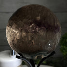 Druzy Amethyst Sphere on a Metal Stand, 3.8 lbs & 8.7" Tall #5630-0058 - Brazil GemsBrazil GemsDruzy Amethyst Sphere on a Metal Stand, 3.8 lbs & 8.7" Tall #5630-0058Spheres5630-0058