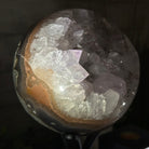 Druzy Amethyst Sphere on a Metal Stand, 4.1 lbs & 9" Tall #5630-0060 - Brazil GemsBrazil GemsDruzy Amethyst Sphere on a Metal Stand, 4.1 lbs & 9" Tall #5630-0060Spheres5630-0060
