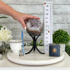 Druzy Amethyst Sphere on a Metal Stand, 4.1 lbs & 9" Tall #5630-0060 - Brazil GemsBrazil GemsDruzy Amethyst Sphere on a Metal Stand, 4.1 lbs & 9" Tall #5630-0060Spheres5630-0060