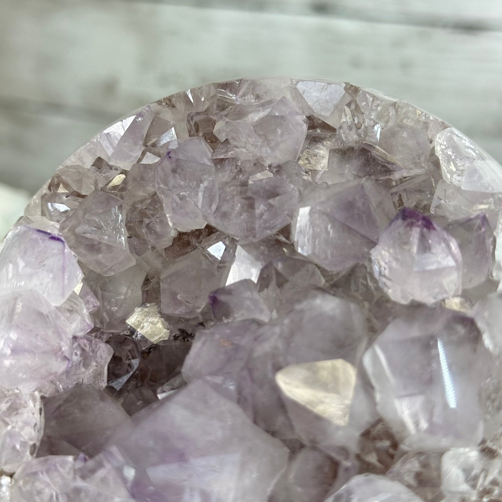 Druzy Amethyst Sphere on a Metal Stand, 4.1 lbs & 9" Tall #5630-0060 - Brazil GemsBrazil GemsDruzy Amethyst Sphere on a Metal Stand, 4.1 lbs & 9" Tall #5630-0060Spheres5630-0060