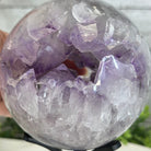 Druzy Amethyst Sphere on a Metal Stand, 4.2 lbs & 9.1" Tall #5630-0061 - Brazil GemsBrazil GemsDruzy Amethyst Sphere on a Metal Stand, 4.2 lbs & 9.1" Tall #5630-0061Spheres5630-0061