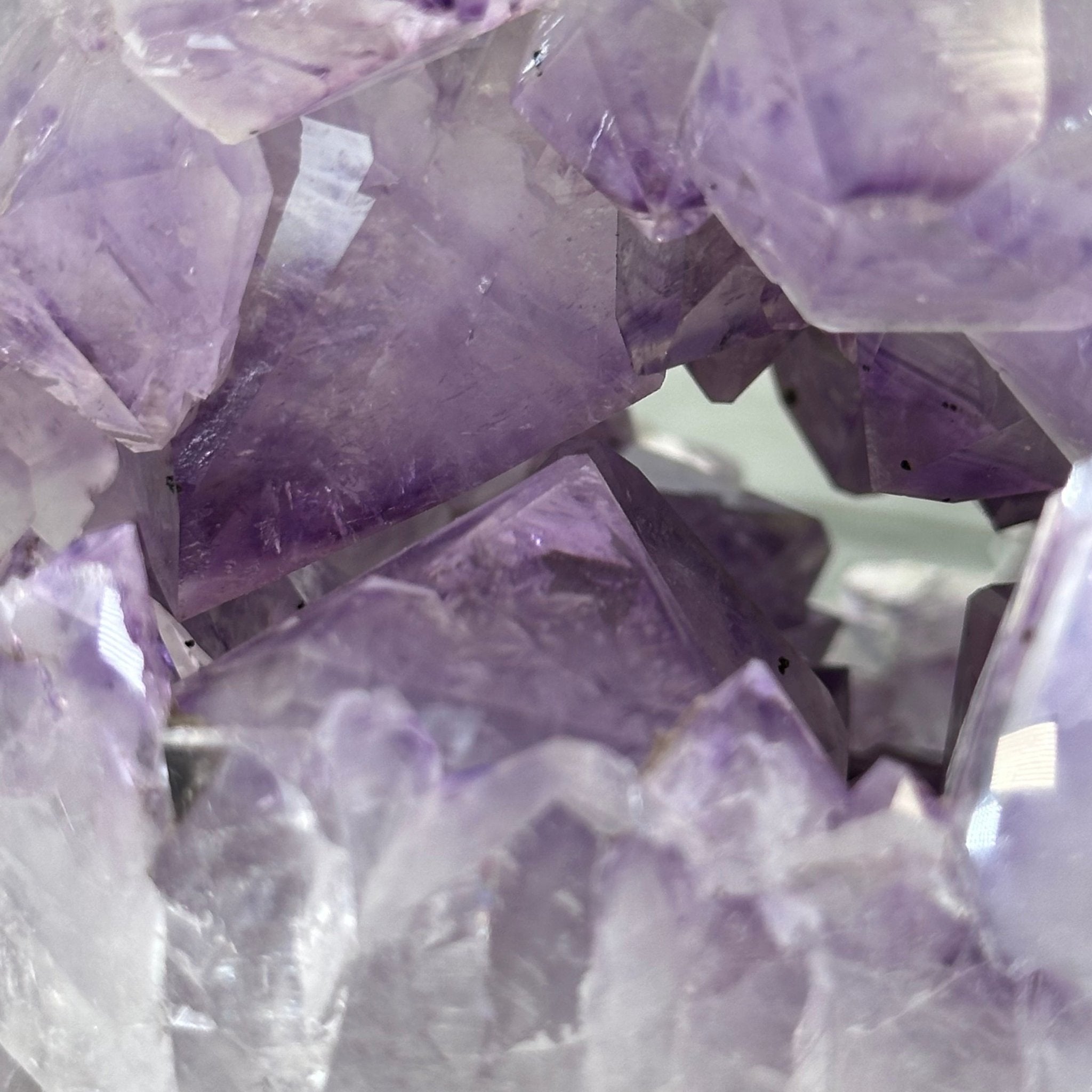 Druzy Amethyst Sphere on a Metal Stand, 4.2 lbs & 9.1" Tall #5630-0061 - Brazil GemsBrazil GemsDruzy Amethyst Sphere on a Metal Stand, 4.2 lbs & 9.1" Tall #5630-0061Spheres5630-0061