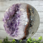 Druzy Amethyst Sphere on a Metal Stand, 4.3 lbs & 9.1" Tall #5630-0063 - Brazil GemsBrazil GemsDruzy Amethyst Sphere on a Metal Stand, 4.3 lbs & 9.1" Tall #5630-0063Spheres5630-0063