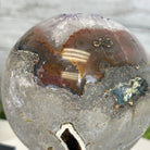 Druzy Amethyst Sphere on a Metal Stand, 4.3 lbs & 9.1" Tall #5630-0063 - Brazil GemsBrazil GemsDruzy Amethyst Sphere on a Metal Stand, 4.3 lbs & 9.1" Tall #5630-0063Spheres5630-0063