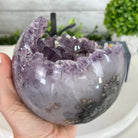 Druzy Amethyst Sphere on a Metal Stand, 5.6 lbs & 9.9" Tall #5630-0066 - Brazil GemsBrazil GemsDruzy Amethyst Sphere on a Metal Stand, 5.6 lbs & 9.9" Tall #5630-0066Spheres5630-0066