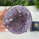 Druzy Amethyst Sphere on a Metal Stand, 5.6 lbs & 9.9" Tall #5630-0066 - Brazil GemsBrazil GemsDruzy Amethyst Sphere on a Metal Stand, 5.6 lbs & 9.9" Tall #5630-0066Spheres5630-0066