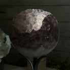 Druzy Amethyst Sphere on a Metal Stand, 5.6 lbs & 9.9" Tall #5630-0066 - Brazil GemsBrazil GemsDruzy Amethyst Sphere on a Metal Stand, 5.6 lbs & 9.9" Tall #5630-0066Spheres5630-0066