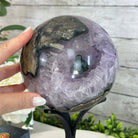 Druzy Amethyst Sphere on a Metal Stand, 7.2 lbs & 11.2" Tall #5630-0068 - Brazil GemsBrazil GemsDruzy Amethyst Sphere on a Metal Stand, 7.2 lbs & 11.2" Tall #5630-0068Spheres5630-0068