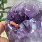 Druzy Amethyst Sphere on a Metal Stand, 7.2 lbs & 11.2" Tall #5630-0068 - Brazil GemsBrazil GemsDruzy Amethyst Sphere on a Metal Stand, 7.2 lbs & 11.2" Tall #5630-0068Spheres5630-0068