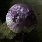 Druzy Amethyst Sphere on a Metal Stand, 7.2 lbs & 11.2" Tall #5630-0068 - Brazil GemsBrazil GemsDruzy Amethyst Sphere on a Metal Stand, 7.2 lbs & 11.2" Tall #5630-0068Spheres5630-0068