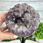 Druzy Amethyst Sphere on a Metal Stand, 8.2 lbs & 11.9" Tall #5630-0069 - Brazil GemsBrazil GemsDruzy Amethyst Sphere on a Metal Stand, 8.2 lbs & 11.9" Tall #5630-0069Spheres5630-0069