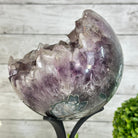 Druzy Amethyst Sphere on a Metal Stand, 8.2 lbs & 11.9" Tall #5630-0069 - Brazil GemsBrazil GemsDruzy Amethyst Sphere on a Metal Stand, 8.2 lbs & 11.9" Tall #5630-0069Spheres5630-0069