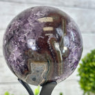 Druzy Amethyst Sphere on a Metal Stand,1.9 lbs & 7.2" Tall #5630-0043 - Brazil GemsBrazil GemsDruzy Amethyst Sphere on a Metal Stand,1.9 lbs & 7.2" Tall #5630-0043Spheres5630-0043