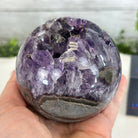 Druzy Amethyst Sphere on a Metal Stand,1.9 lbs & 7.2" Tall #5630-0043 - Brazil GemsBrazil GemsDruzy Amethyst Sphere on a Metal Stand,1.9 lbs & 7.2" Tall #5630-0043Spheres5630-0043
