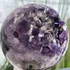 Druzy Amethyst Sphere on a Metal Stand,1.9 lbs & 7.2" Tall #5630-0043 - Brazil GemsBrazil GemsDruzy Amethyst Sphere on a Metal Stand,1.9 lbs & 7.2" Tall #5630-0043Spheres5630-0043