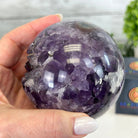 Druzy Amethyst Sphere on a Metal Stand,1.9 lbs & 7.2" Tall #5630-0043 - Brazil GemsBrazil GemsDruzy Amethyst Sphere on a Metal Stand,1.9 lbs & 7.2" Tall #5630-0043Spheres5630-0043