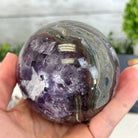 Druzy Amethyst Sphere on a Metal Stand,1.9 lbs & 7.2" Tall #5630-0043 - Brazil GemsBrazil GemsDruzy Amethyst Sphere on a Metal Stand,1.9 lbs & 7.2" Tall #5630-0043Spheres5630-0043