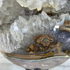 Druzy White Amethyst Sphere on a Metal Base, 14.7 lbs & 12.7" Tall #5630-0075 - Brazil GemsBrazil GemsDruzy White Amethyst Sphere on a Metal Base, 14.7 lbs & 12.7" Tall #5630-0075Spheres5630-0075