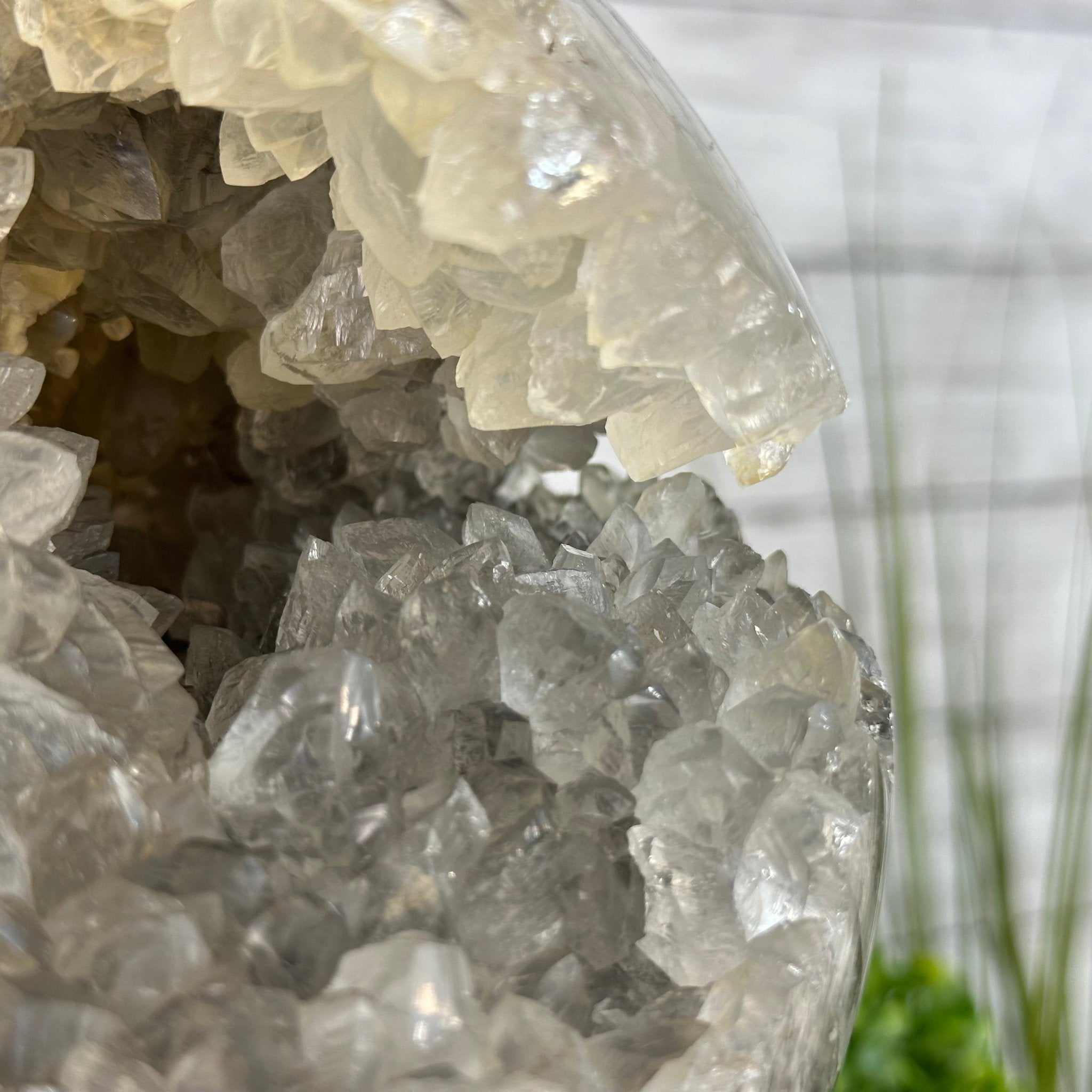 Druzy White Amethyst Sphere on a Metal Base, 14.7 lbs & 12.7" Tall #5630-0075 - Brazil GemsBrazil GemsDruzy White Amethyst Sphere on a Metal Base, 14.7 lbs & 12.7" Tall #5630-0075Spheres5630-0075