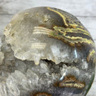 Druzy White Amethyst Sphere on a Metal Base, 14.7 lbs & 12.7" Tall #5630-0075 - Brazil GemsBrazil GemsDruzy White Amethyst Sphere on a Metal Base, 14.7 lbs & 12.7" Tall #5630-0075Spheres5630-0075