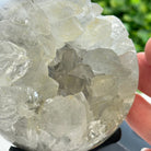 Druzy White Amethyst Sphere on a Metal Stand, 1.1 lbs & 6.6" Tall #5630-0036 - Brazil GemsBrazil GemsDruzy White Amethyst Sphere on a Metal Stand, 1.1 lbs & 6.6" Tall #5630-0036Spheres5630-0036