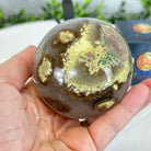 Druzy White Amethyst Sphere on a Metal Stand, 1.1 lbs & 6.6" Tall #5630-0036 - Brazil GemsBrazil GemsDruzy White Amethyst Sphere on a Metal Stand, 1.1 lbs & 6.6" Tall #5630-0036Spheres5630-0036