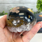 Druzy White Amethyst Sphere on a Metal Stand, 1.1 lbs & 6.7" Tall #5630-0037 - Brazil GemsBrazil GemsDruzy White Amethyst Sphere on a Metal Stand, 1.1 lbs & 6.7" Tall #5630-0037Spheres5630-0037