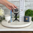 Druzy White Amethyst Sphere on a Metal Stand, 1.1 lbs & 6.7" Tall #5630-0037 - Brazil GemsBrazil GemsDruzy White Amethyst Sphere on a Metal Stand, 1.1 lbs & 6.7" Tall #5630-0037Spheres5630-0037