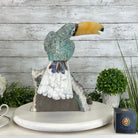 Extra Large Hand-Carved Amazonite Toucan Bird w/ Amethyst Base, 13" Tall #3006-AZTAM-010 - Brazil GemsBrazil GemsExtra Large Hand-Carved Amazonite Toucan Bird w/ Amethyst Base, 13" Tall #3006-AZTAM-010Crystal Birds3006-AZTAM-010