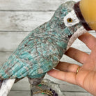 Extra Large Hand-Carved Amazonite Toucan Bird w/ Amethyst Base, 13" Tall #3006-AZTAM-010 - Brazil GemsBrazil GemsExtra Large Hand-Carved Amazonite Toucan Bird w/ Amethyst Base, 13" Tall #3006-AZTAM-010Crystal Birds3006-AZTAM-010