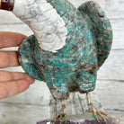 Extra Large Hand-Carved Amazonite Toucan Bird w/ Amethyst Base, 13" Tall #3006-AZTAM-010 - Brazil GemsBrazil GemsExtra Large Hand-Carved Amazonite Toucan Bird w/ Amethyst Base, 13" Tall #3006-AZTAM-010Crystal Birds3006-AZTAM-010