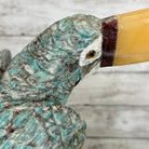 Extra Large Hand-Carved Amazonite Toucan Bird w/ Amethyst Base, 13" Tall #3006-AZTAM-010 - Brazil GemsBrazil GemsExtra Large Hand-Carved Amazonite Toucan Bird w/ Amethyst Base, 13" Tall #3006-AZTAM-010Crystal Birds3006-AZTAM-010