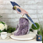 Extra Large Hand-Carved Rose Quartz Cockatoo Bird on an Amethyst Base, 18" Tall #3006-RQCAM-005 - Brazil GemsBrazil GemsExtra Large Hand-Carved Rose Quartz Cockatoo Bird on an Amethyst Base, 18" Tall #3006-RQCAM-005Crystal Birds3006-RQCAM-005