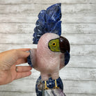 Extra Large Hand-Carved Rose Quartz Cockatoo Bird on an Amethyst Base, 18" Tall #3006-RQCAM-005 - Brazil GemsBrazil GemsExtra Large Hand-Carved Rose Quartz Cockatoo Bird on an Amethyst Base, 18" Tall #3006-RQCAM-005Crystal Birds3006-RQCAM-005