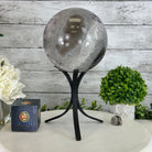 Extra Plus Druzy Amethyst Sphere on a Metal Base, 10.1 lbs & 12.1" Tall #5630-0072 - Brazil GemsBrazil GemsExtra Plus Druzy Amethyst Sphere on a Metal Base, 10.1 lbs & 12.1" Tall #5630-0072Spheres5630-0072