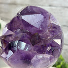 Extra Plus Druzy Amethyst Sphere on a Metal Stand, 2.3 lbs & 7.5" Tall #5630-0045 - Brazil GemsBrazil GemsExtra Plus Druzy Amethyst Sphere on a Metal Stand, 2.3 lbs & 7.5" Tall #5630-0045Spheres5630-0045