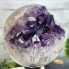 Extra Plus Druzy Amethyst Sphere on a Metal Stand, 4.4 lbs & 9" Tall #5630-0065 - Brazil GemsBrazil GemsExtra Plus Druzy Amethyst Sphere on a Metal Stand, 4.4 lbs & 9" Tall #5630-0065Spheres5630-0065